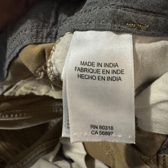 Lucky Brand Shorts Mens 32 Khaki Cargo Flat Front Utility Pockets Casual Chino - Picture 5 of 11